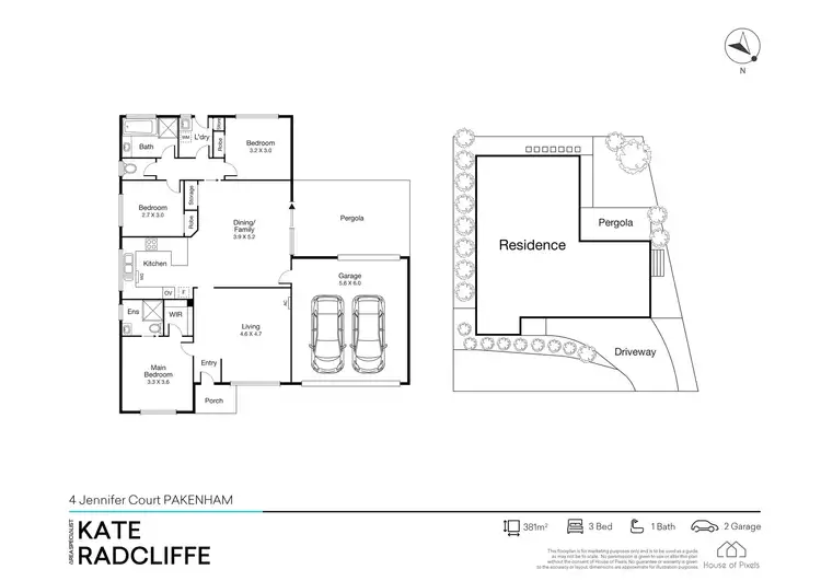 Floorplan of Homely house listing, 4 Jennifer Court, Pakenham VIC 3810