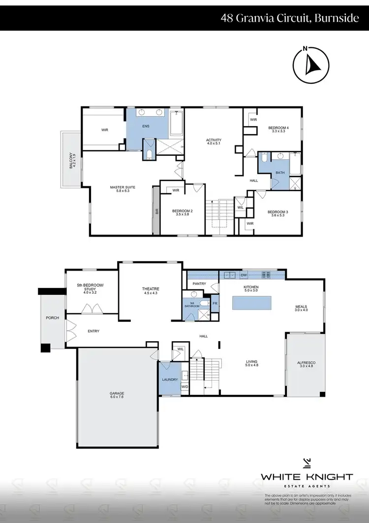 Floorplan of Homely house listing, 48 Granvia Circuit, Burnside VIC 3023