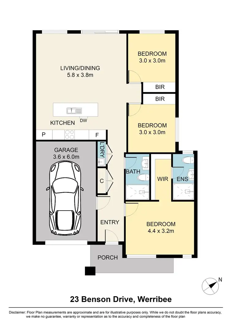 Floorplan of Homely house listing, 23 Benson Drive, Werribee VIC 3030