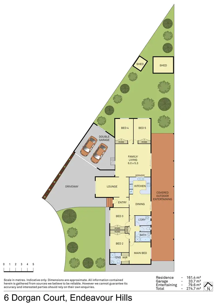 Floorplan of Homely house listing, 6 Dorgan Court, Endeavour Hills VIC 3802