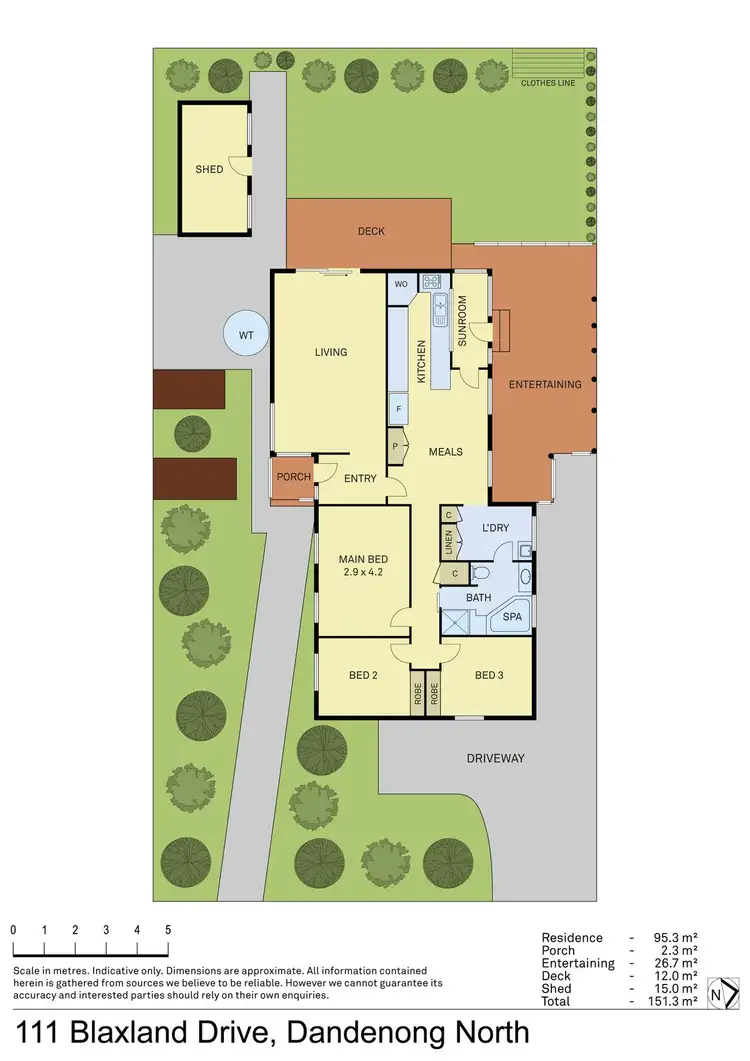 Floorplan of Homely house listing, 111 Blaxland Drive, Dandenong North VIC 3175