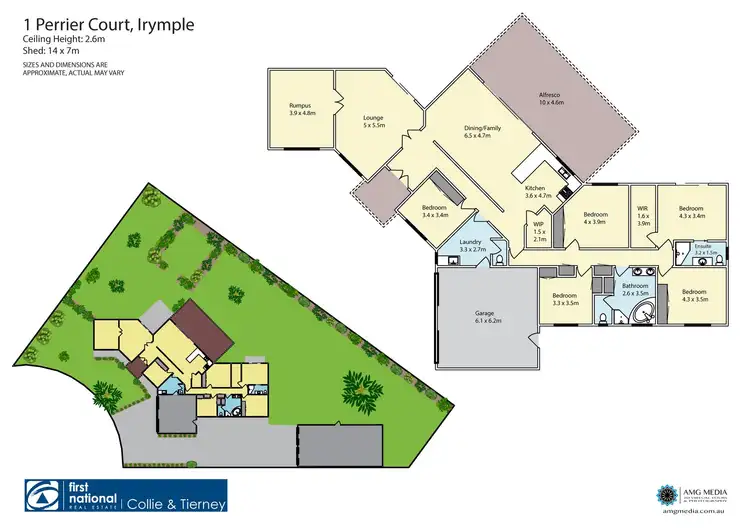 Floorplan of Homely house listing, 1 Perrier Court, Irymple VIC 3498