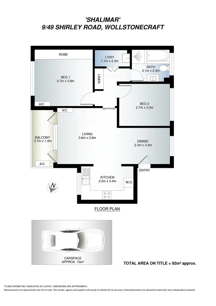 Floorplan of Homely apartment listing, 9/49 Shirley Road, Wollstonecraft NSW 2065