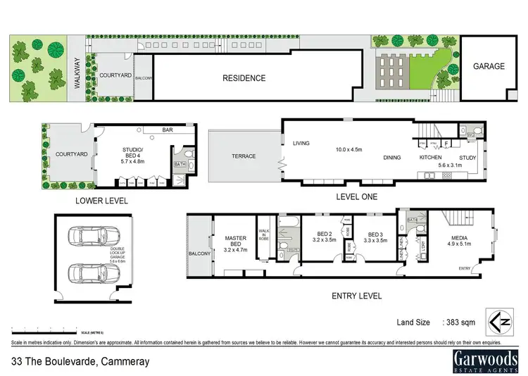 Floorplan of Homely house listing, 33 The Boulevarde * Entry via Orissa Lane *, Cammeray NSW 2062