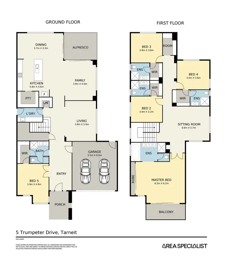 Floorplan of Homely house listing, 5 Trumpeter Drive, Tarneit VIC 3029