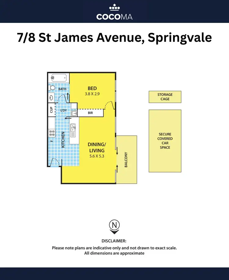 Floorplan of Homely apartment listing, 7/8 St James Avenue, Springvale VIC 3171