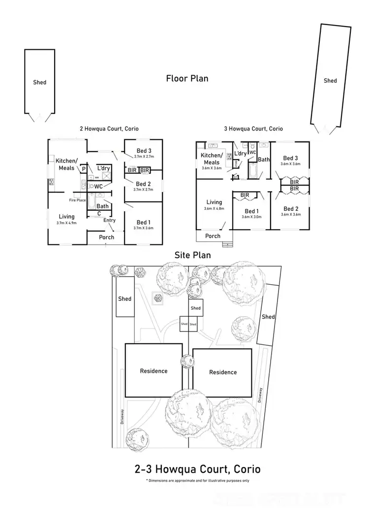 Floorplan of Homely house listing, 3 Howqua Court, Corio VIC 3214