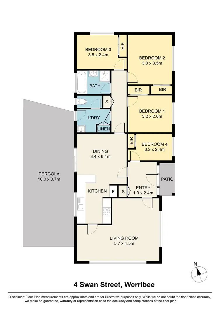 Floorplan of Homely house listing, 4 Swan Street, Werribee VIC 3030