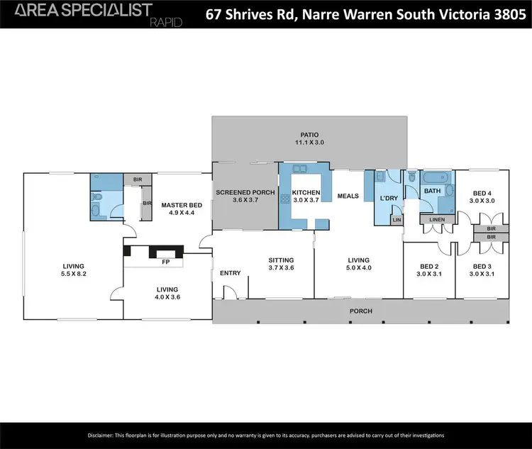 Floorplan of Homely house listing, 67 Shrives Road, Narre Warren South VIC 3805