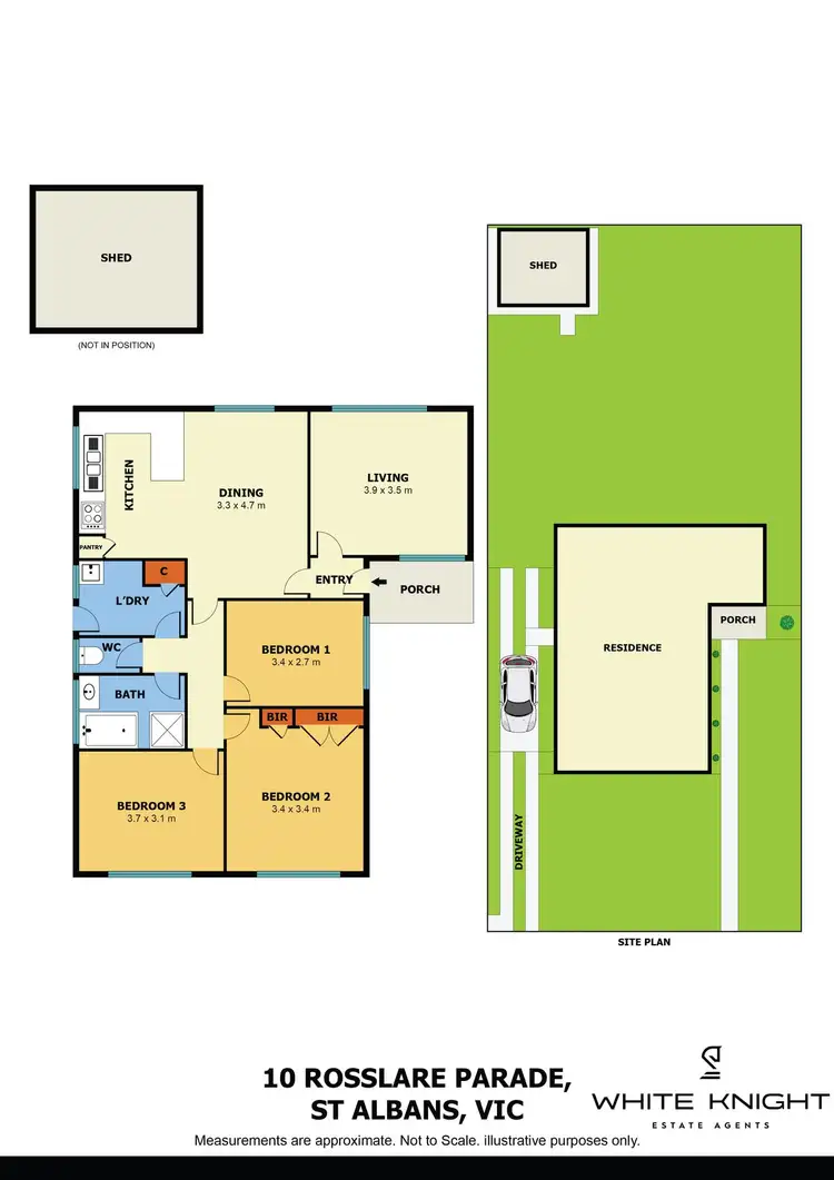 Floorplan of Homely house listing, 10 Rosslare Parade, St Albans VIC 3021