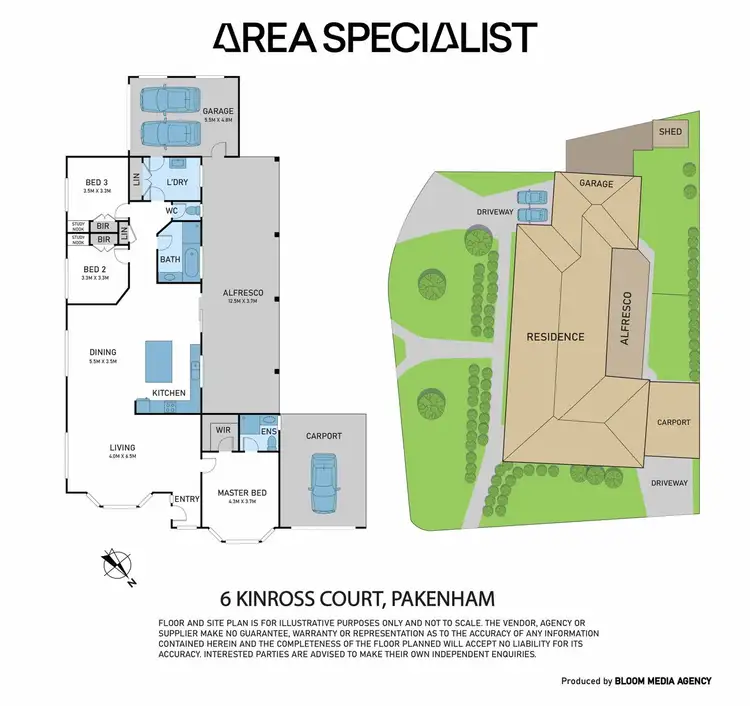 Floorplan of Homely house listing, 6 Kinross Court, Pakenham VIC 3810