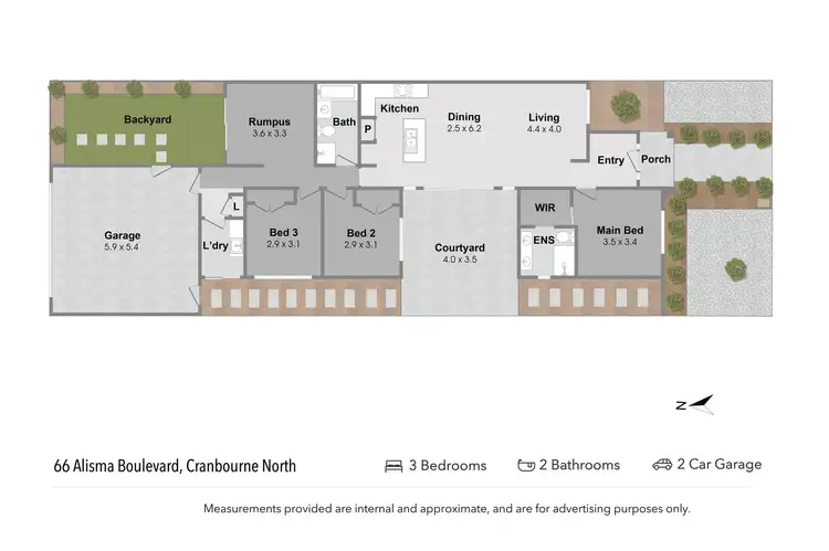 Floorplan of Homely house listing, 66 Alisma Boulevard, Cranbourne North VIC 3977