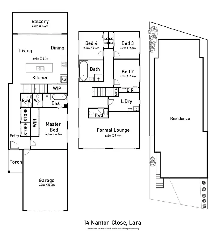 Floorplan of Homely house listing, 14 Nanton Close, Lara VIC 3212