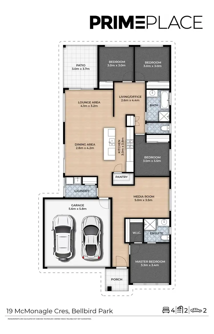 Floorplan of Homely house listing, 19 McMonagle Crescent, Bellbird Park QLD 4300