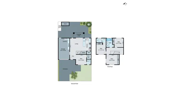 Floorplan of Homely townhouse listing, 58B Valley Street, Oakleigh South VIC 3167