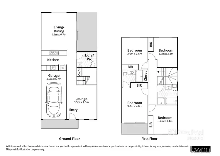Floorplan of Homely semi-detached listing, 43A Gemini Way, Narrawallee NSW 2539