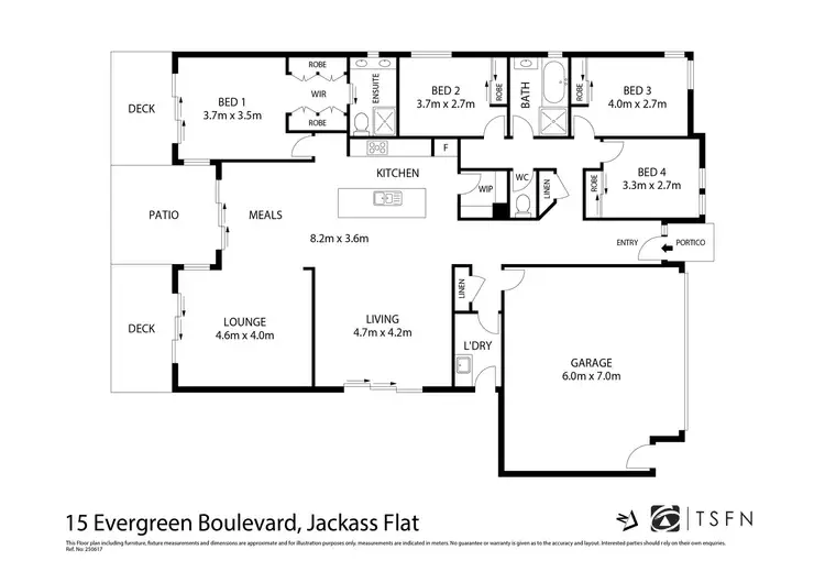 Floorplan of Homely house listing, 15 Evergreen Boulevard, Jackass Flat VIC 3556