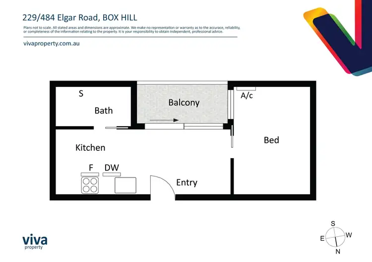 Floorplan of Homely unit listing, 229/484 Elgar Road, Box Hill VIC 3128