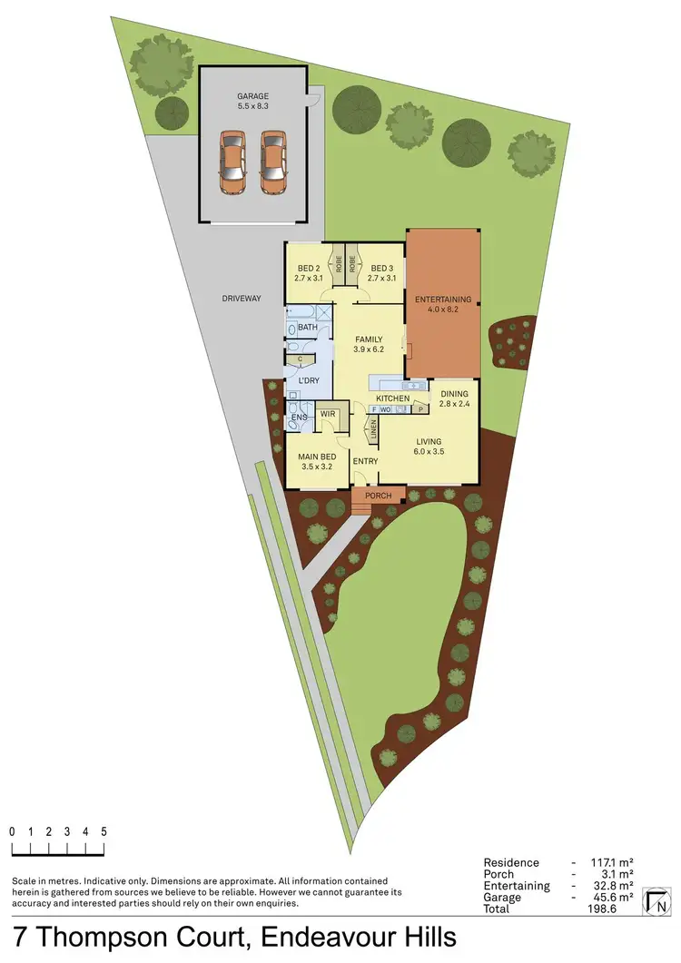 Floorplan of Homely house listing, 7 Thompson Court, Endeavour Hills VIC 3802