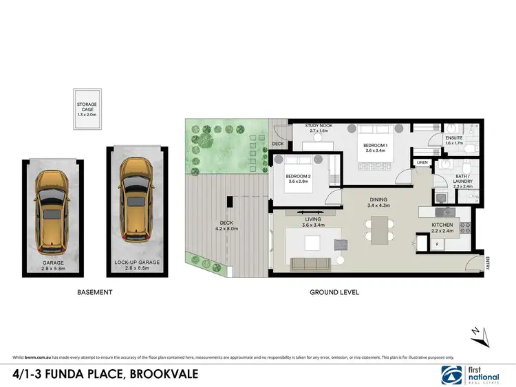Floorplan of Homely apartment listing, 4/1-3 Funda Place, Brookvale NSW 2100