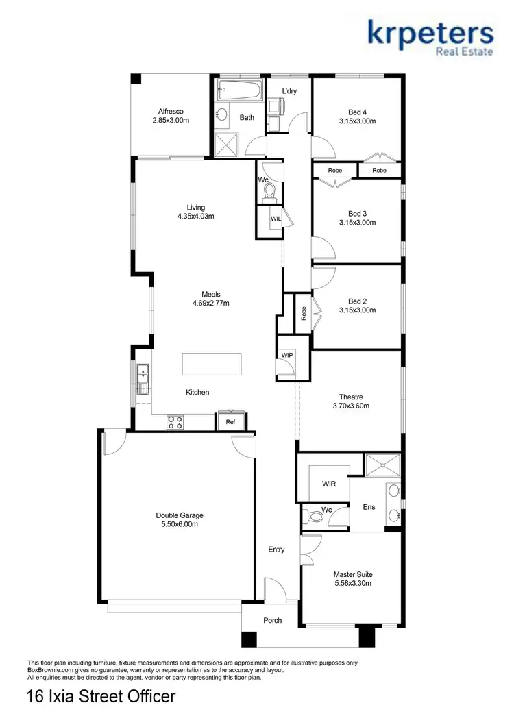 Floorplan of Homely house listing, 16 IXIA STREET, Officer VIC 3809