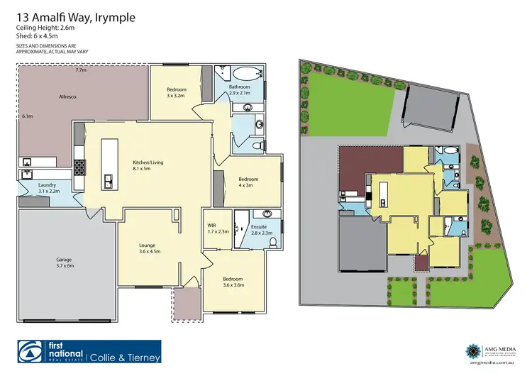 Floorplan of Homely house listing, 13 Amalfi Way, Irymple VIC 3498
