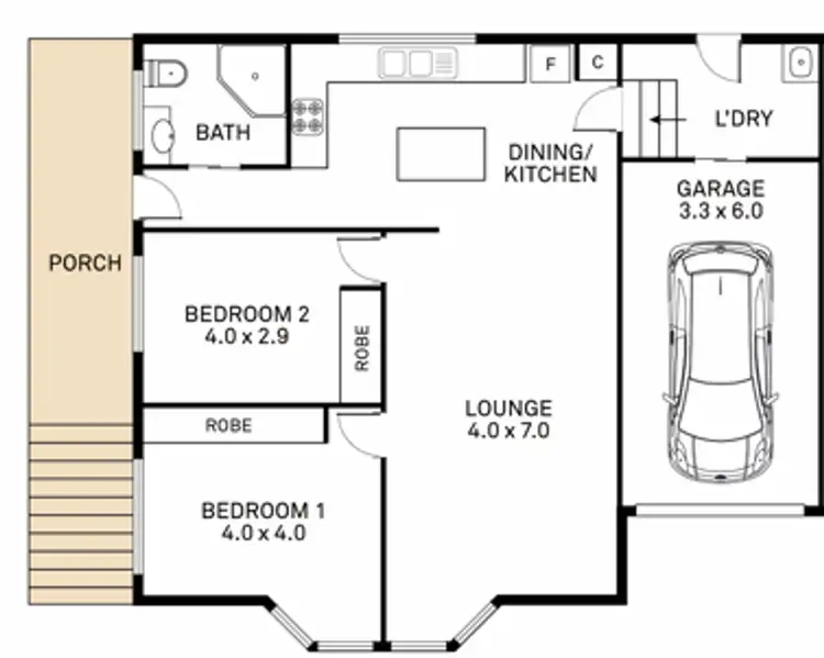 Floorplan of Homely villa listing, 161b Tuggerah Parade, Long Jetty NSW 2261