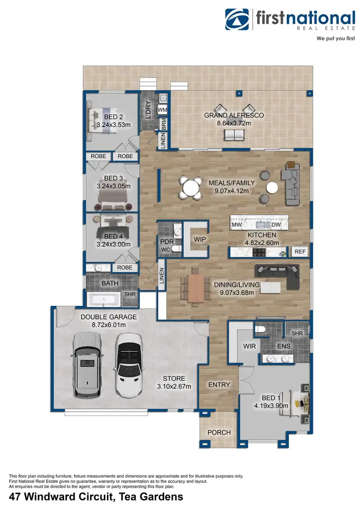 Floorplan of Homely house listing, 47 Windward Circuit, Tea Gardens NSW 2324