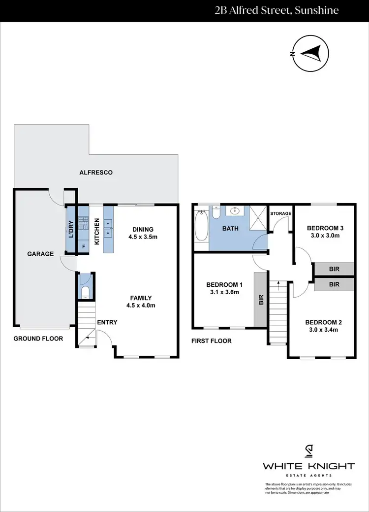 Floorplan of Homely townhouse listing, 2B Alfred Street, Sunshine VIC 3020