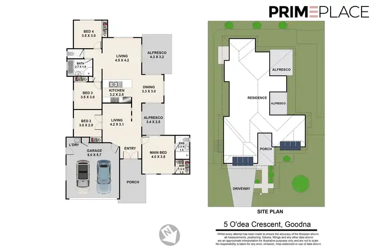 Floorplan of Homely house listing, 5 O'Dea Crescent, Goodna QLD 4300
