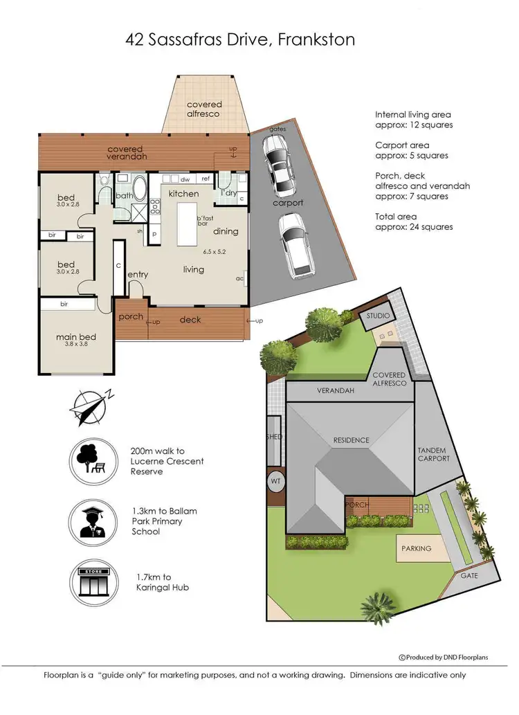Floorplan of Homely house listing, 42 Sassafras Drive, Frankston VIC 3199