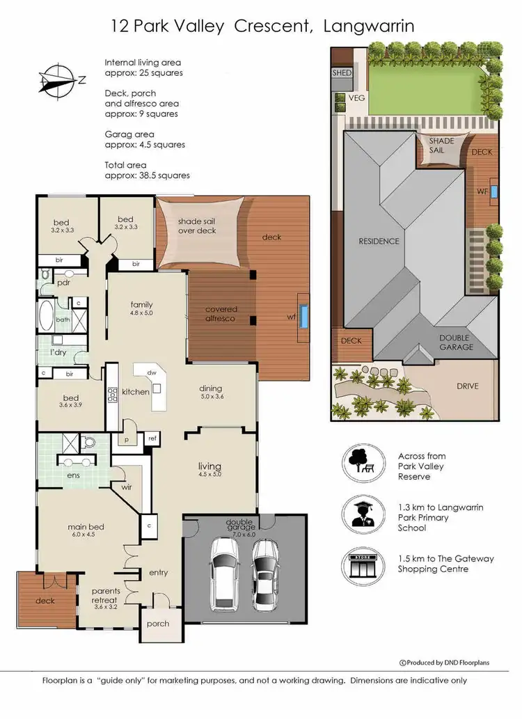 Floorplan of Homely house listing, 12 Park Valley Crescent, Langwarrin VIC 3910