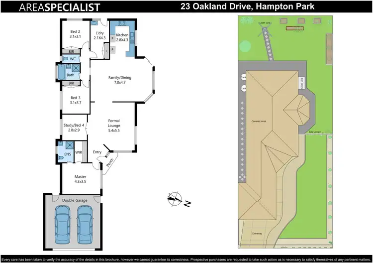 Floorplan of Homely house listing, 23 Oakland Drive, Hampton Park VIC 3976