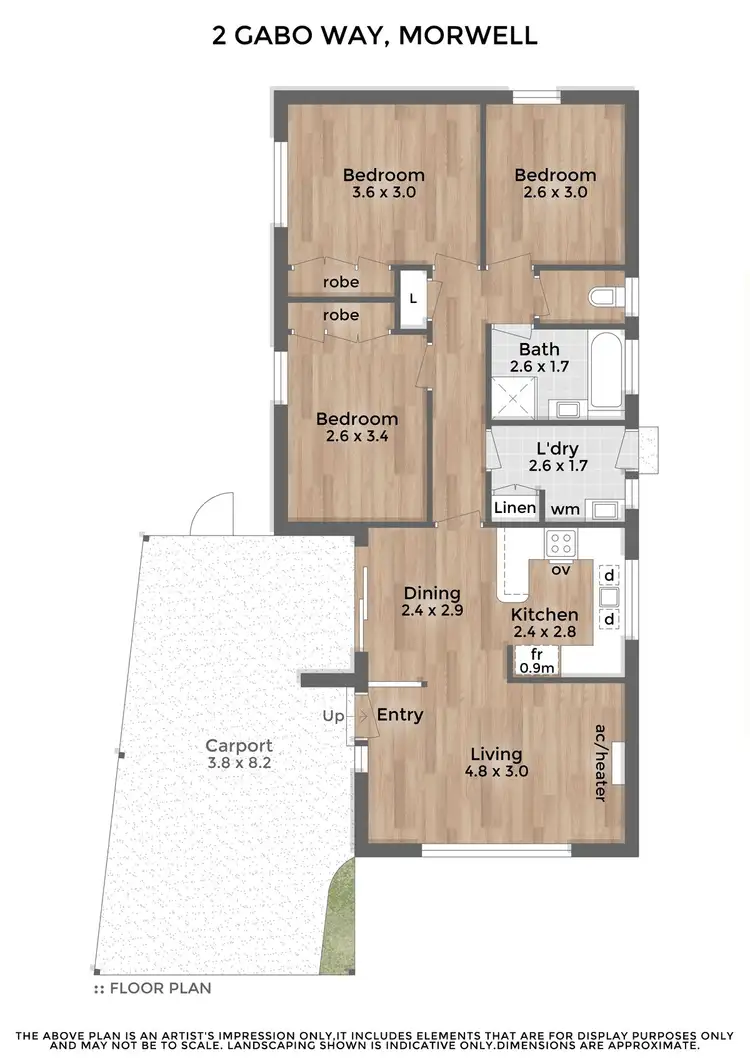 Floorplan of Homely house listing, 2 Gabo Way, Morwell VIC 3840