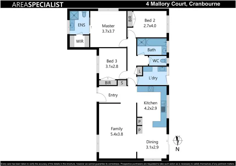 Floorplan of Homely house listing, 4 Mallory Court, Cranbourne VIC 3977