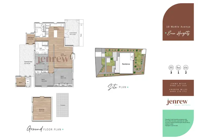 Floorplan of Homely house listing, 10 Wattle Avenue, Emu Heights TAS 7320