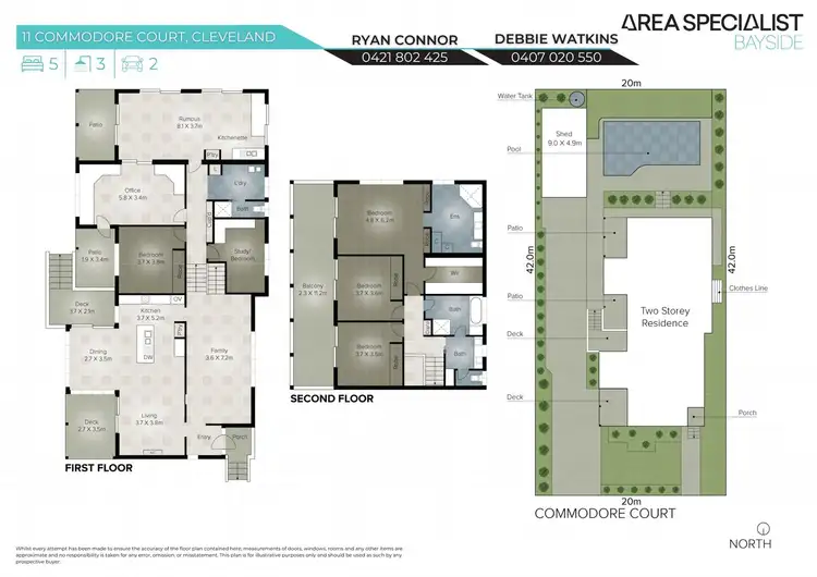 Floorplan of Homely house listing, 11 Commodore Court, Cleveland QLD 4163