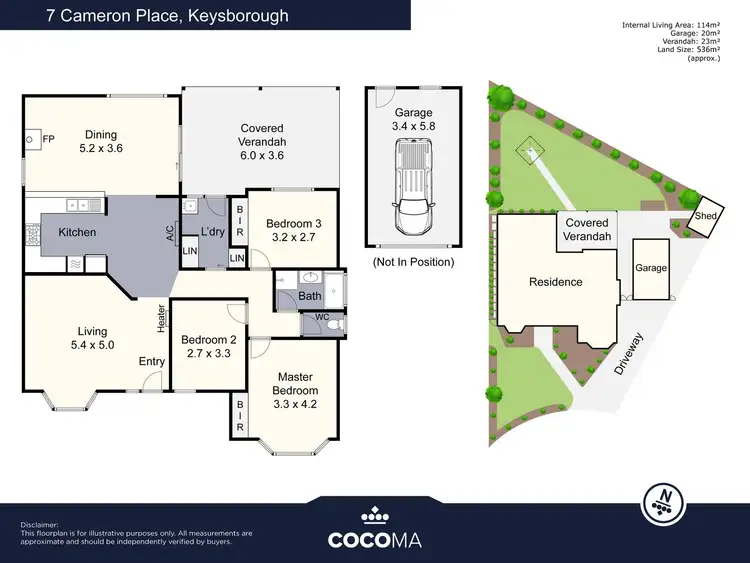 Floorplan of Homely house listing, 7 Cameron Place, Keysborough VIC 3173