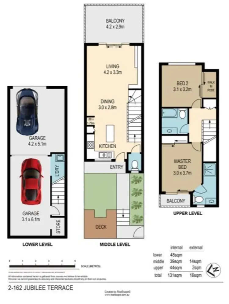 Floorplan of Homely townhouse listing, 2/162 Jubilee Terrace, Bardon QLD 4065
