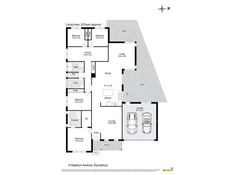Floorplan of Homely house listing, 4 Hepburn Avenue, Eynesbury VIC 3338