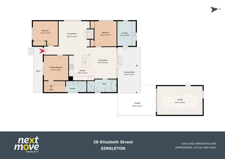 Floorplan of Homely house listing, 28 Elizabeth Street, Singleton NSW 2330