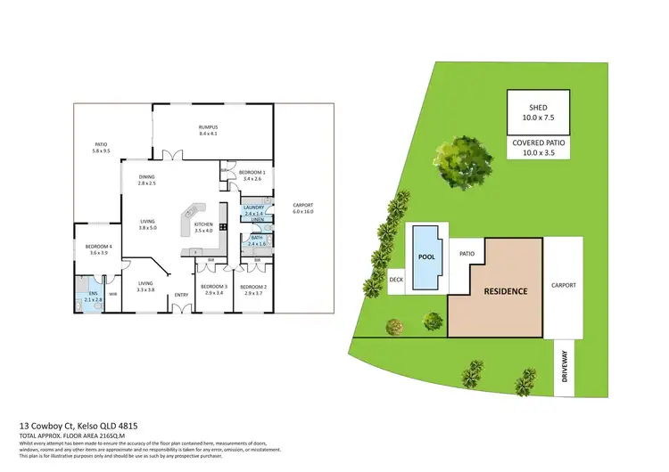 Floorplan of Homely house listing, 13 COWBOY COURT, Kelso QLD 4815