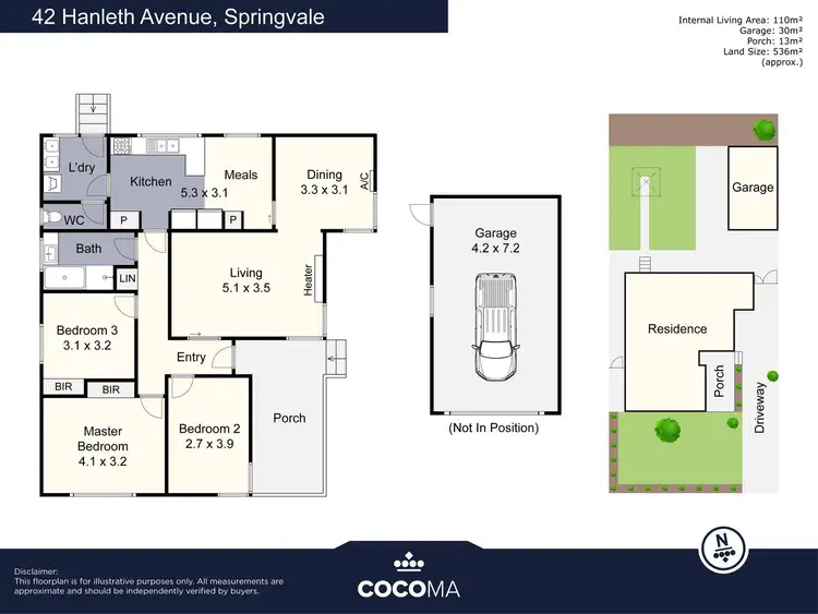 Floorplan of Homely house listing, 42 Hanleth Avenue, Springvale VIC 3171