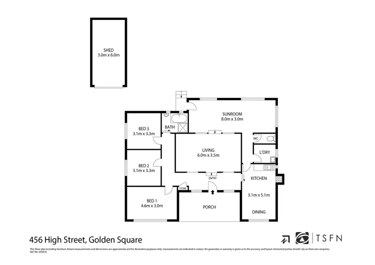 Floorplan of Homely house listing, 456 High Street, Golden Square VIC 3555