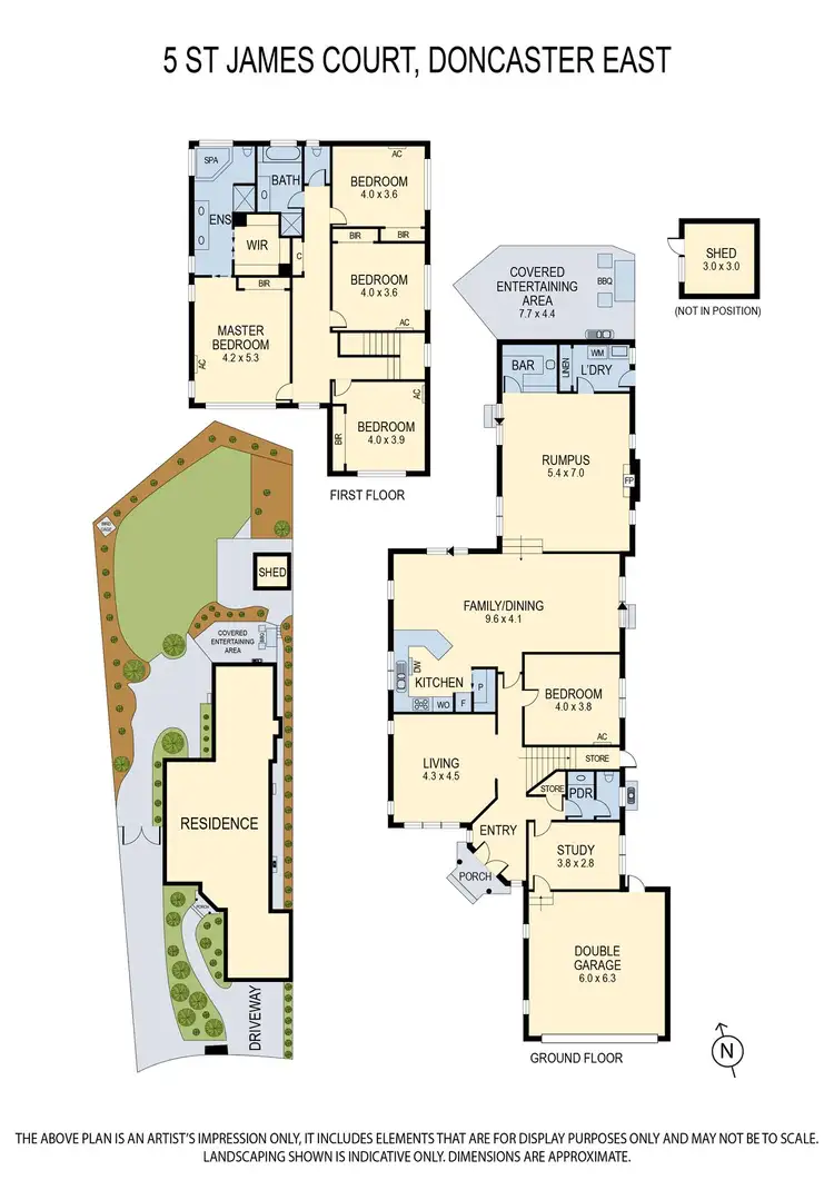 Floorplan of Homely house listing, 5 St James Court, Doncaster East VIC 3109