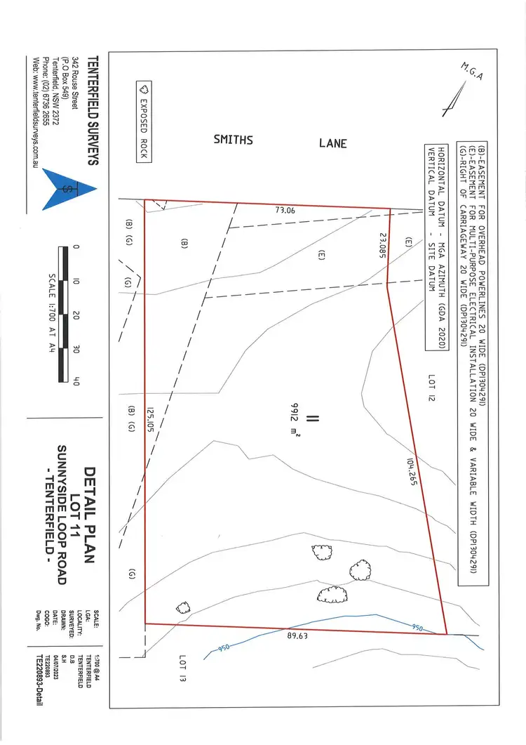 Floorplan of Homely land listing, 38A Smiths Lane, Tenterfield NSW 2372