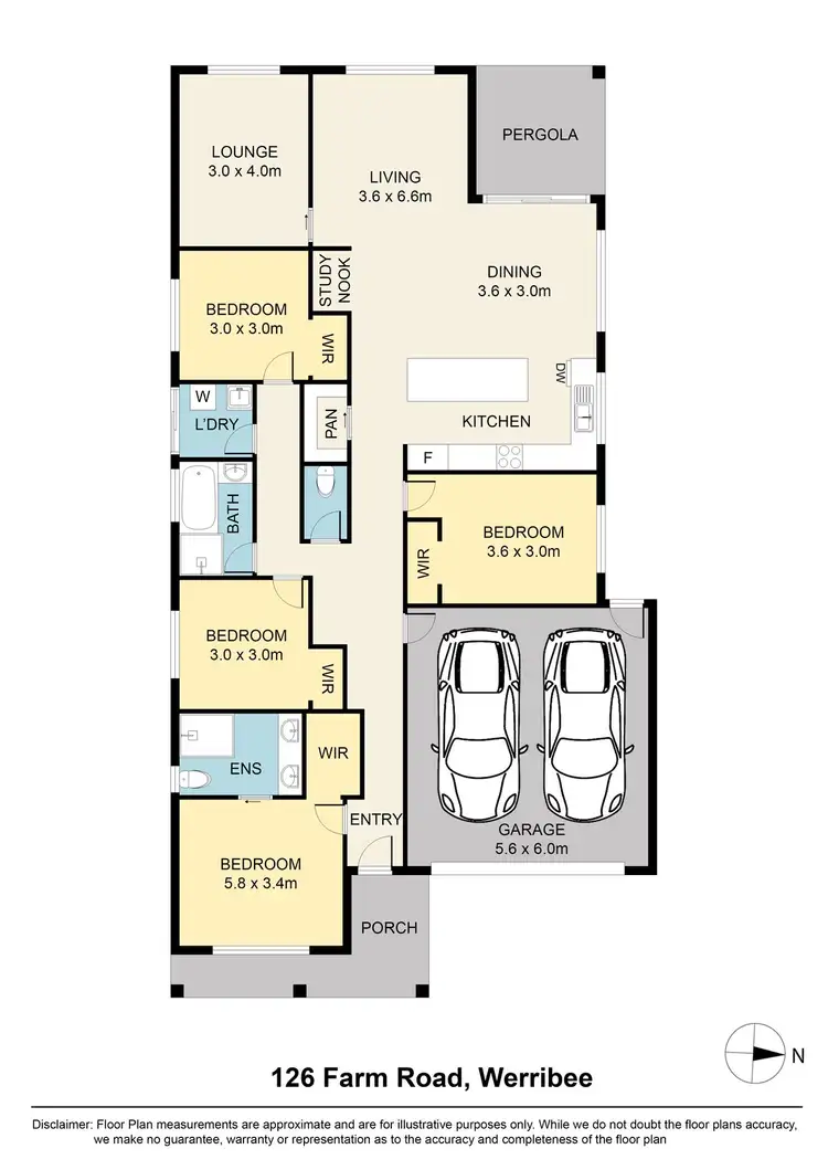 Floorplan of Homely house listing, 126 Farm Road, Werribee VIC 3030