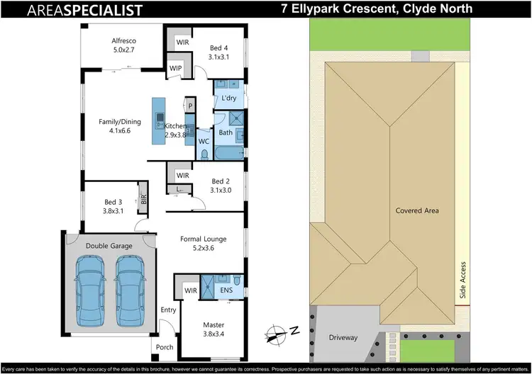 Floorplan of Homely house listing, 7 Ellypark Crescent, Clyde North VIC 3978