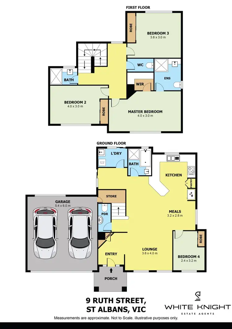 Floorplan of Homely townhouse listing, 9 Ruth Street, St Albans VIC 3021