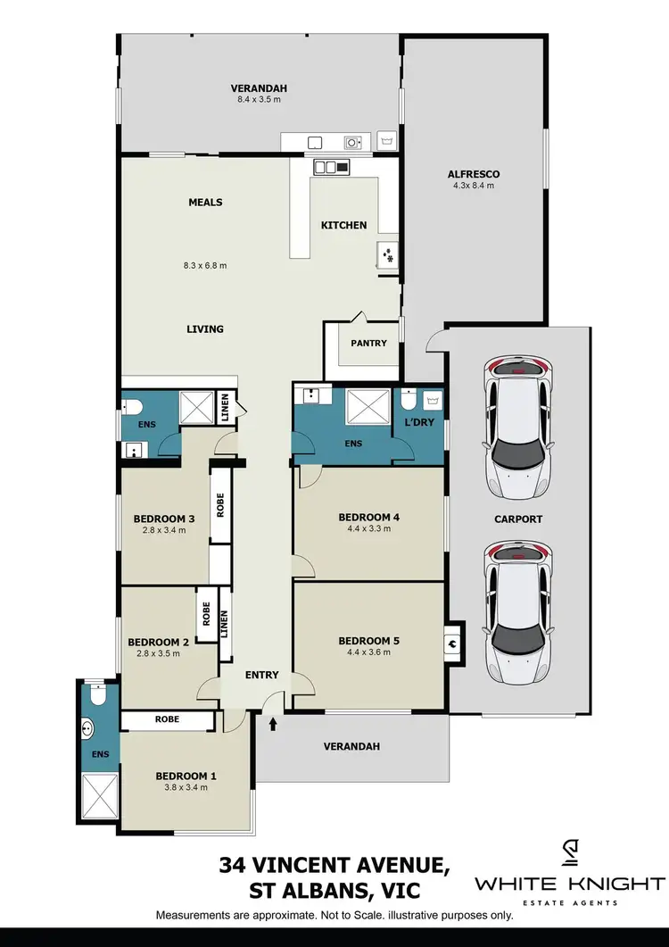 Floorplan of Homely house listing, 34 Vincent Avenue, St Albans VIC 3021